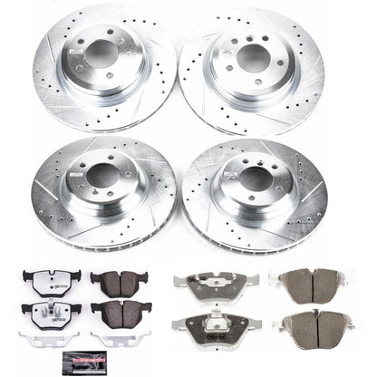 PowerStop Front & Rear Z26 Street Warrior Brake Kit | BMW 335d (09) (K4094-26)