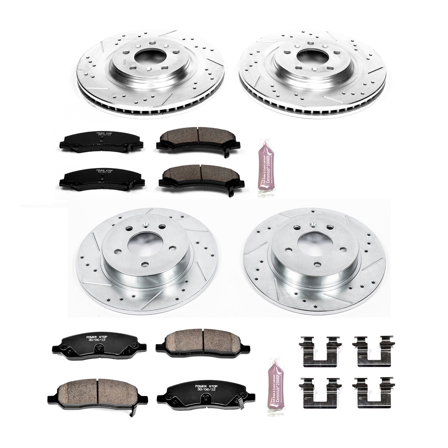 PowerStop Front & Rear Z23 Evolution Sport Brake Kit | Buick Lucerne (06-11) (K4097)