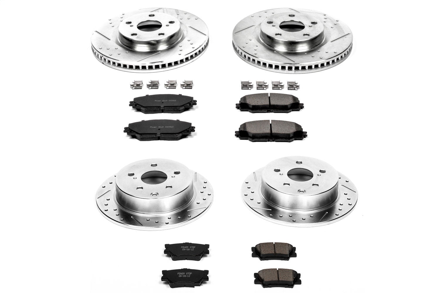 PowerStop Front & Rear Z23 Evolution Sport Brake Kit | Pontiac Vibe (09-10) (K4099)