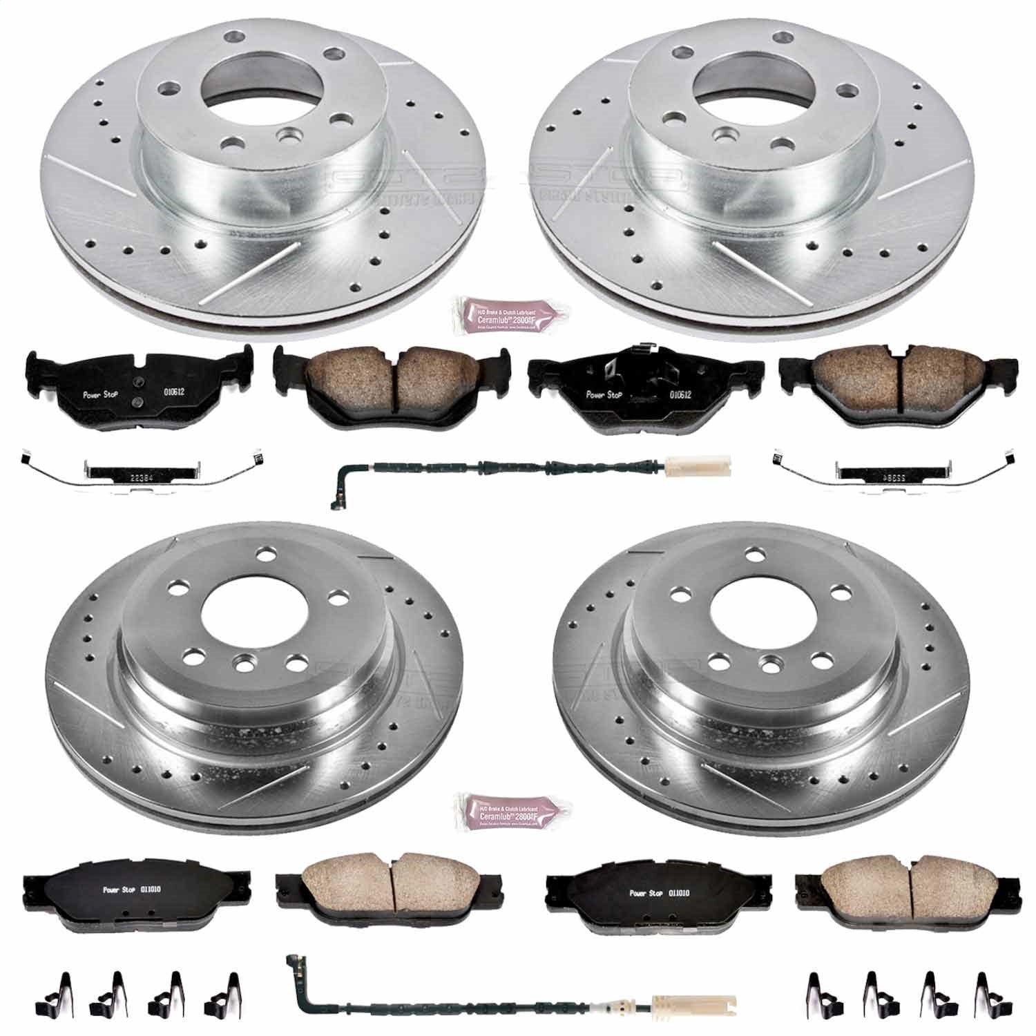 PowerStop Front & Rear Z23 Evolution Sport Brake Kit | BMW 328i (07) (K4103)