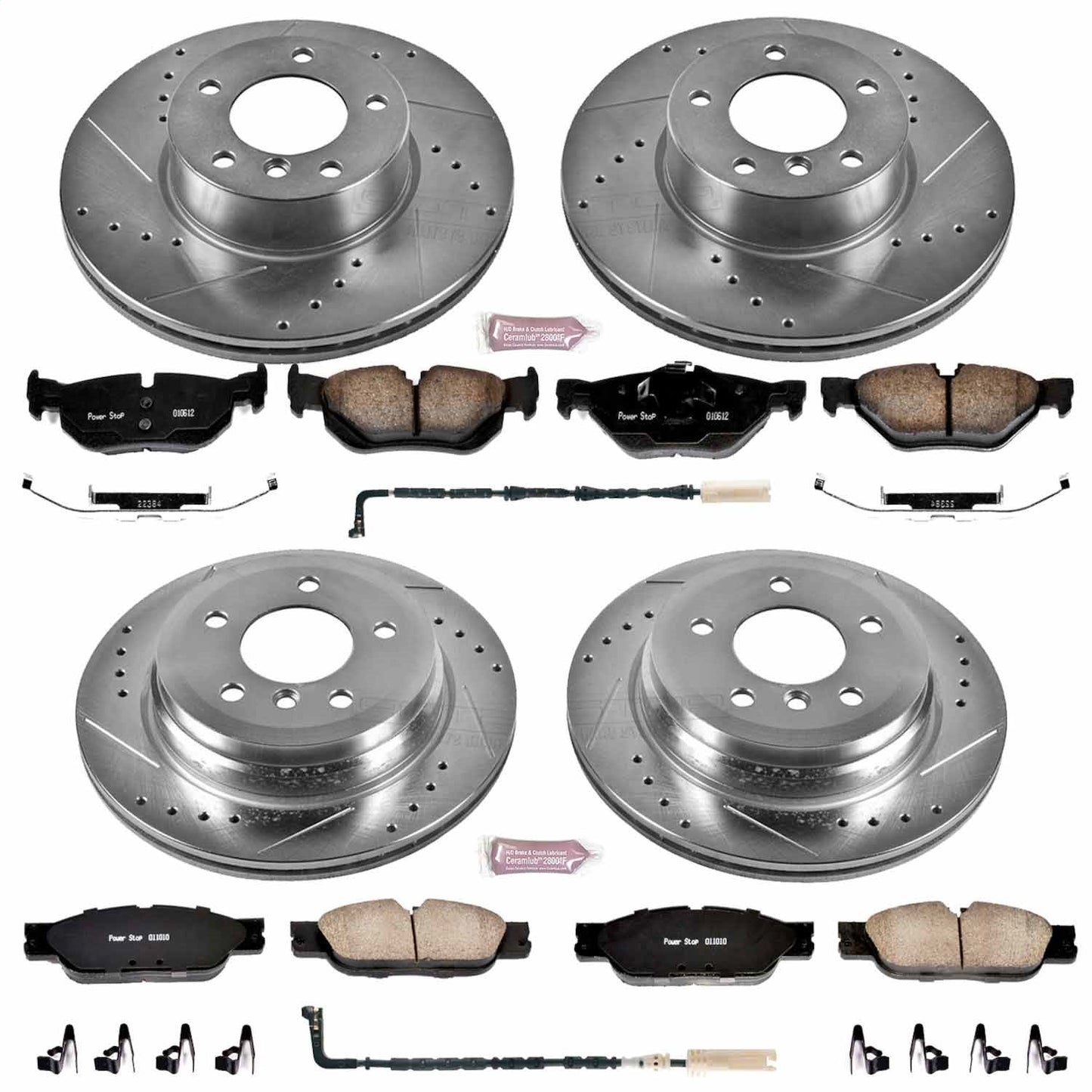 PowerStop Front & Rear Z23 Evolution Sport Brake Kit | BMW 328i (08-10) (K4104)