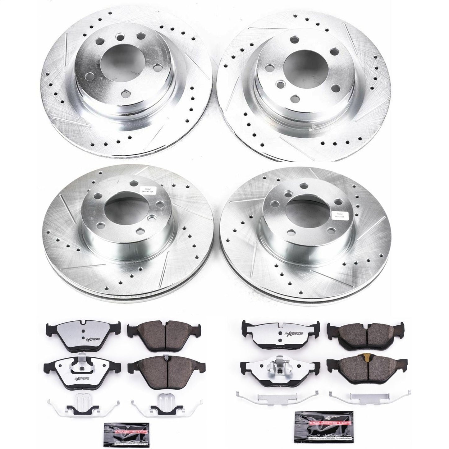 PowerStop Front & Rear Z26 Street Warrior Brake Kit | BMW 328i (08-10) (K4107-26)