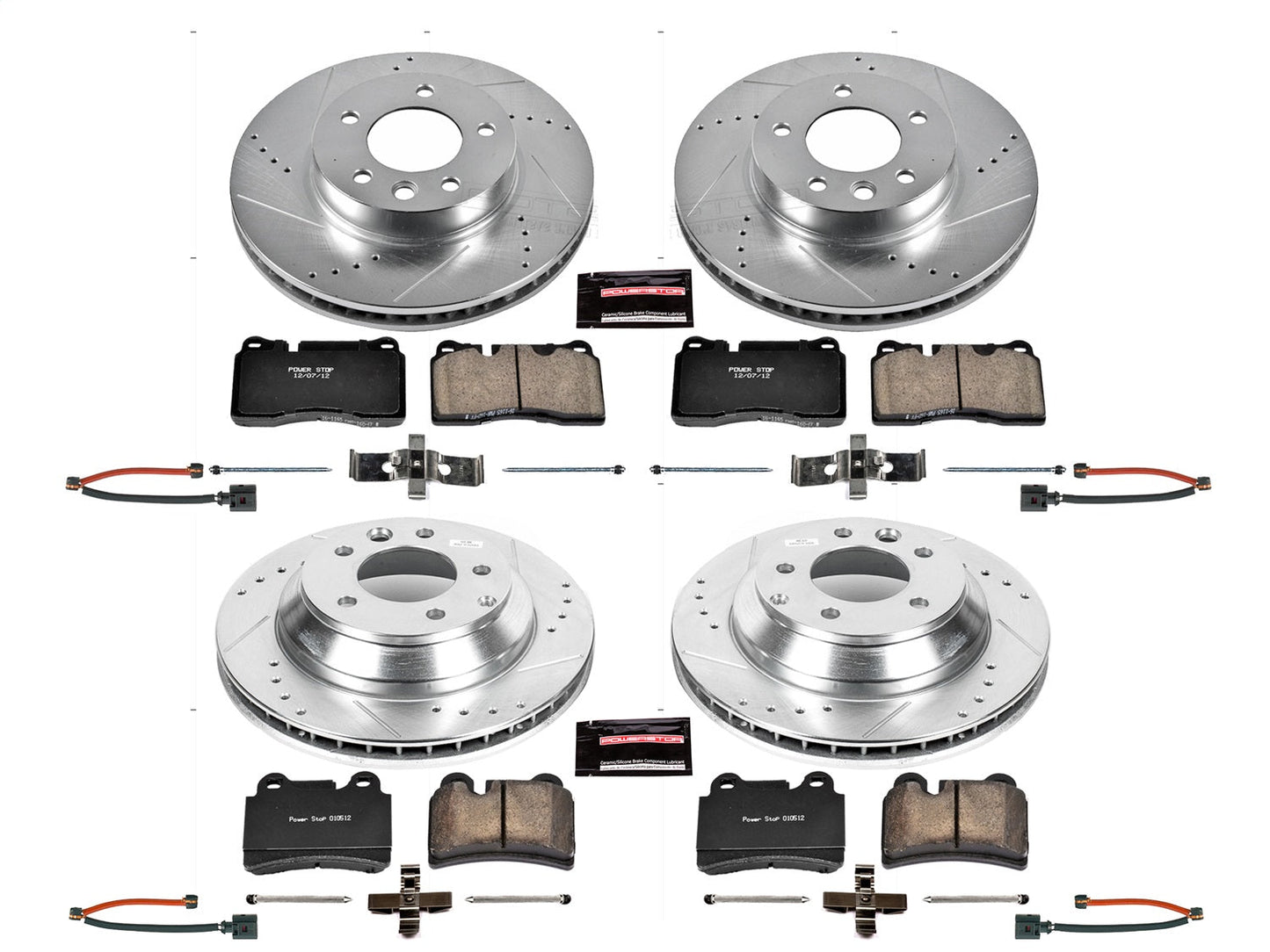PowerStop Front & Rear Z23 Evolution Sport Brake Kit | Volkswagen Touareg (06) (K4108)