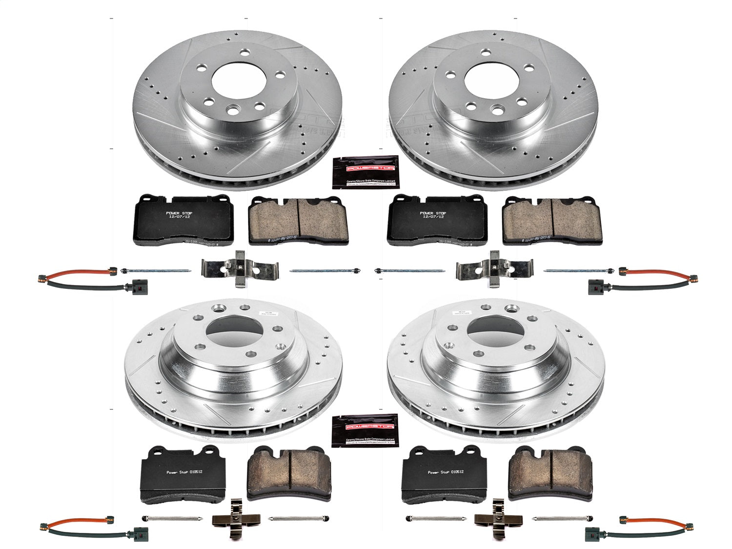 PowerStop Front & Rear Z23 Evolution Sport Brake Kit | Volkswagen Touareg (06) (K4108)