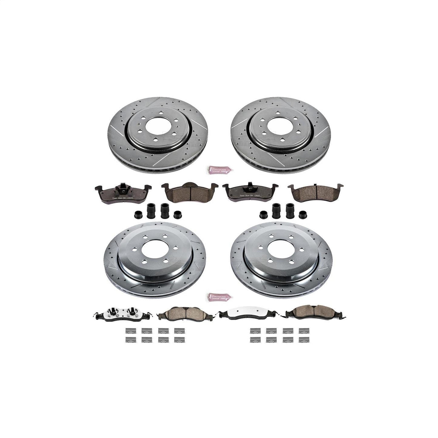 PowerStop Front & Rear Z36 Truck & Tow Brake Kit | Ford Expedition (07-09) (K4109-36)