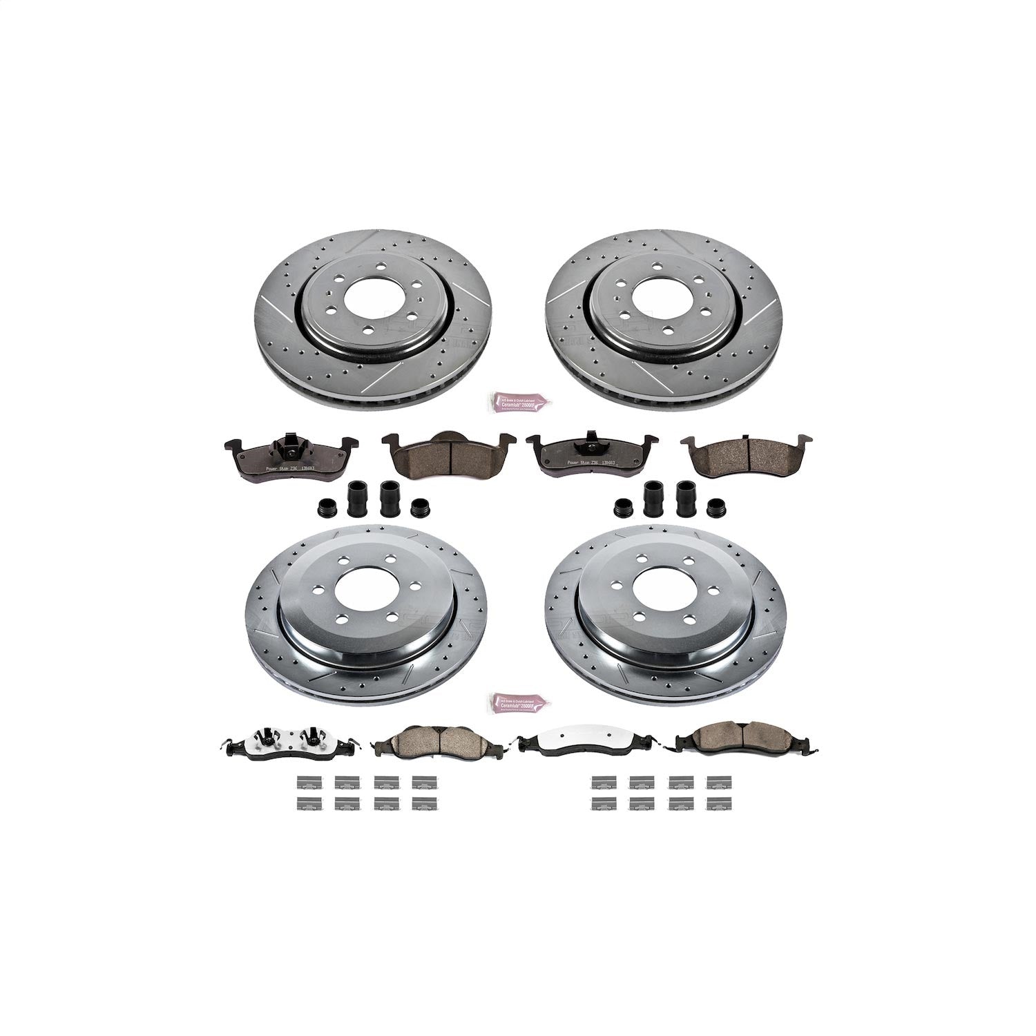 PowerStop Front & Rear Z36 Truck & Tow Brake Kit | Ford Expedition (07-09) (K4109-36)