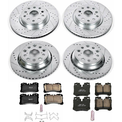 PowerStop Front & Rear Z23 Evolution Sport Brake Kit | Lexus LS460 (07-09) (K4111)