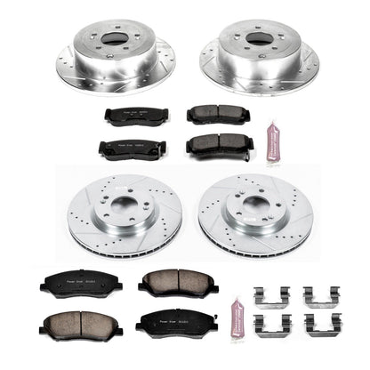 PowerStop Front & Rear Z23 Evolution Sport Brake Kit | Hyundai Santa Fe (07-09) (K4116)