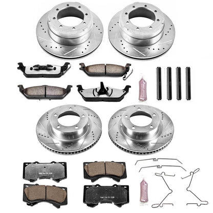 PowerStop Front & Rear Z36 Truck & Tow Brake Kit | Lexus LX570 (08-11) (K4117-36)