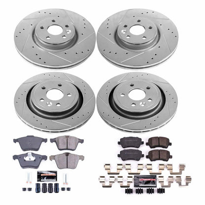 PowerStop Front & Rear Z23 Evolution Sport Brake Kit | Volvo S60 (15-18) (K4118)