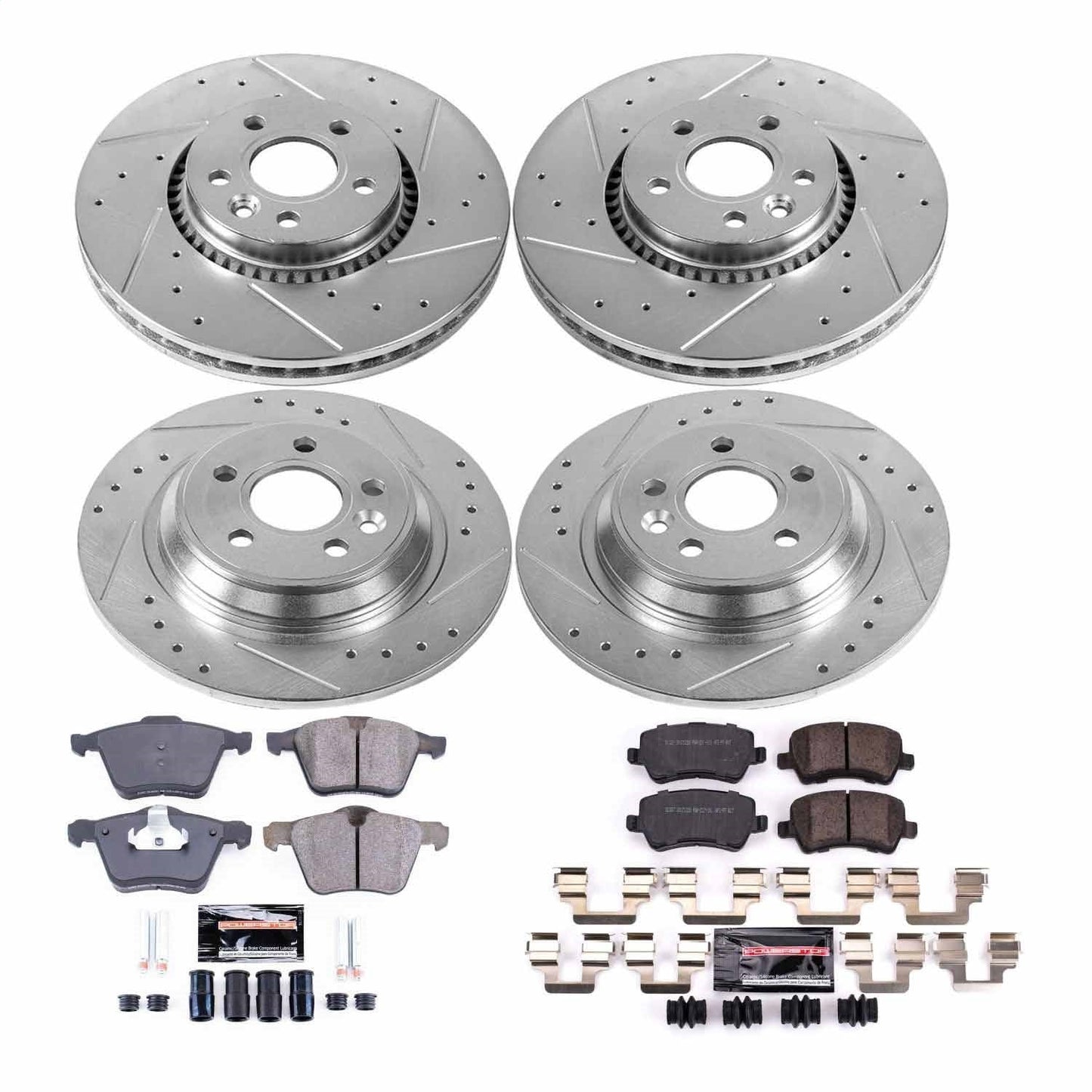 PowerStop Front & Rear Z23 Evolution Sport Brake Kit | Volvo S60 (17-18) (K4121)