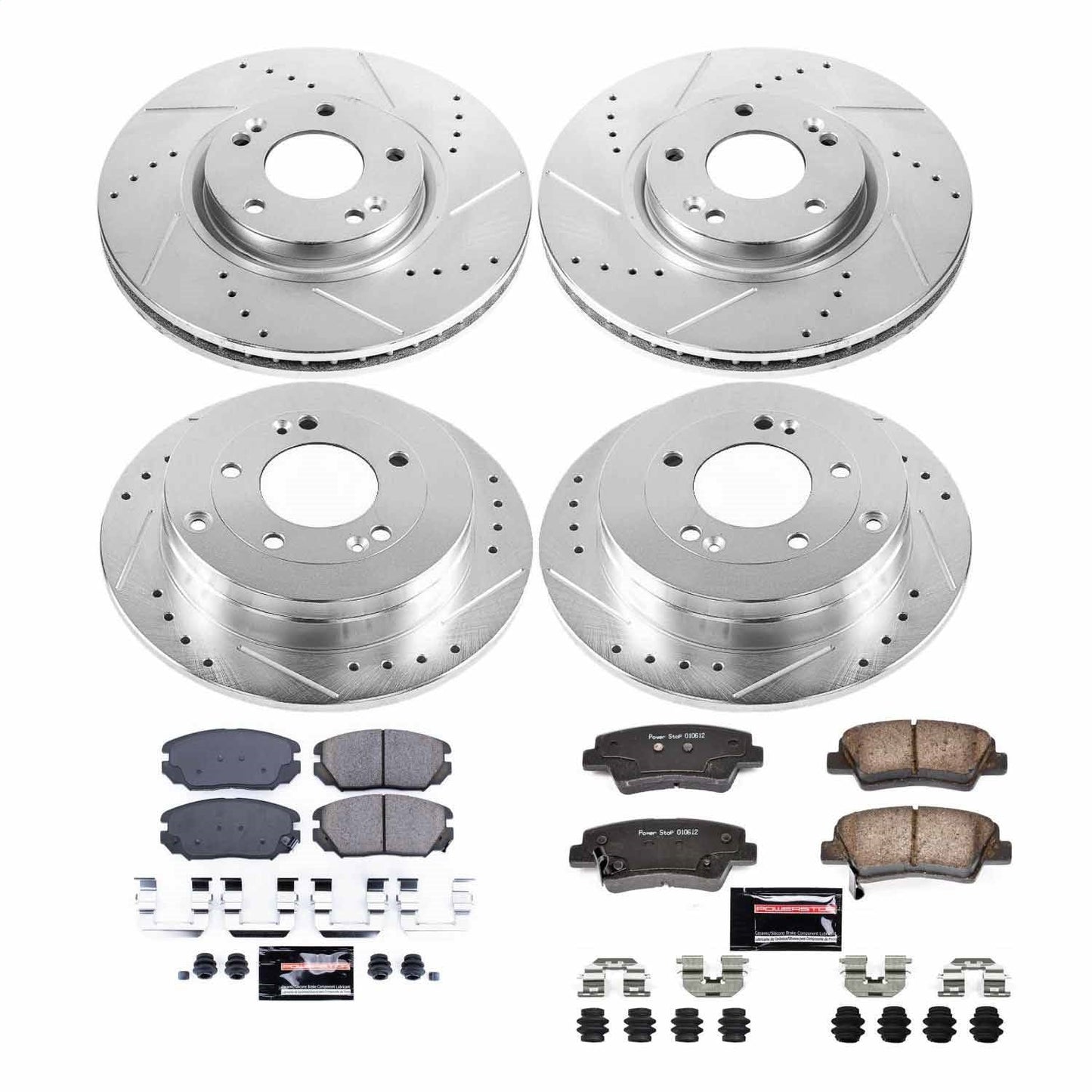 PowerStop Front & Rear Z23 Evolution Sport Brake Kit | Kia Amanti (07-09) (K4127)