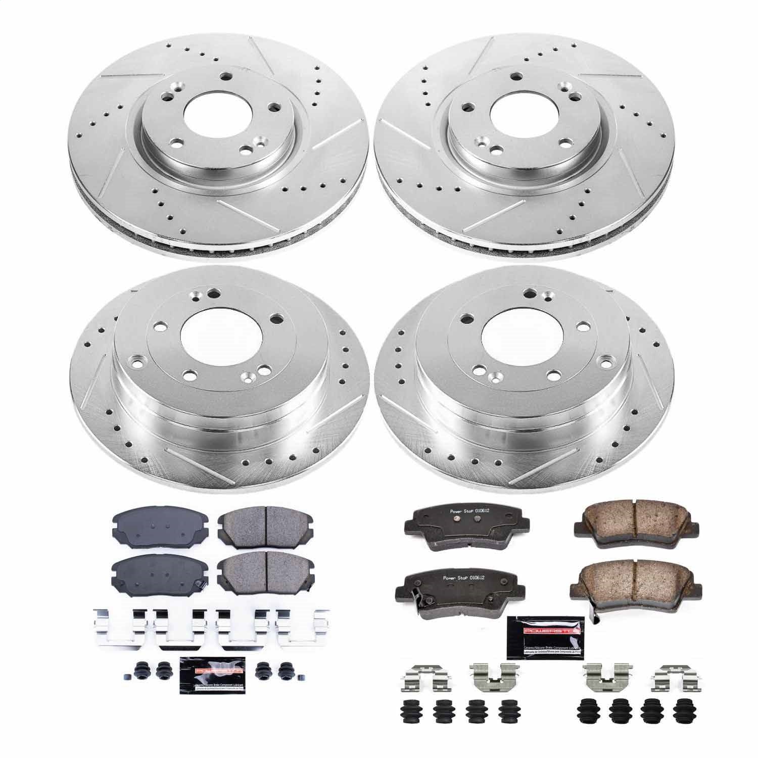 PowerStop Front & Rear Z23 Evolution Sport Brake Kit | Kia Amanti (07-09) (K4127)