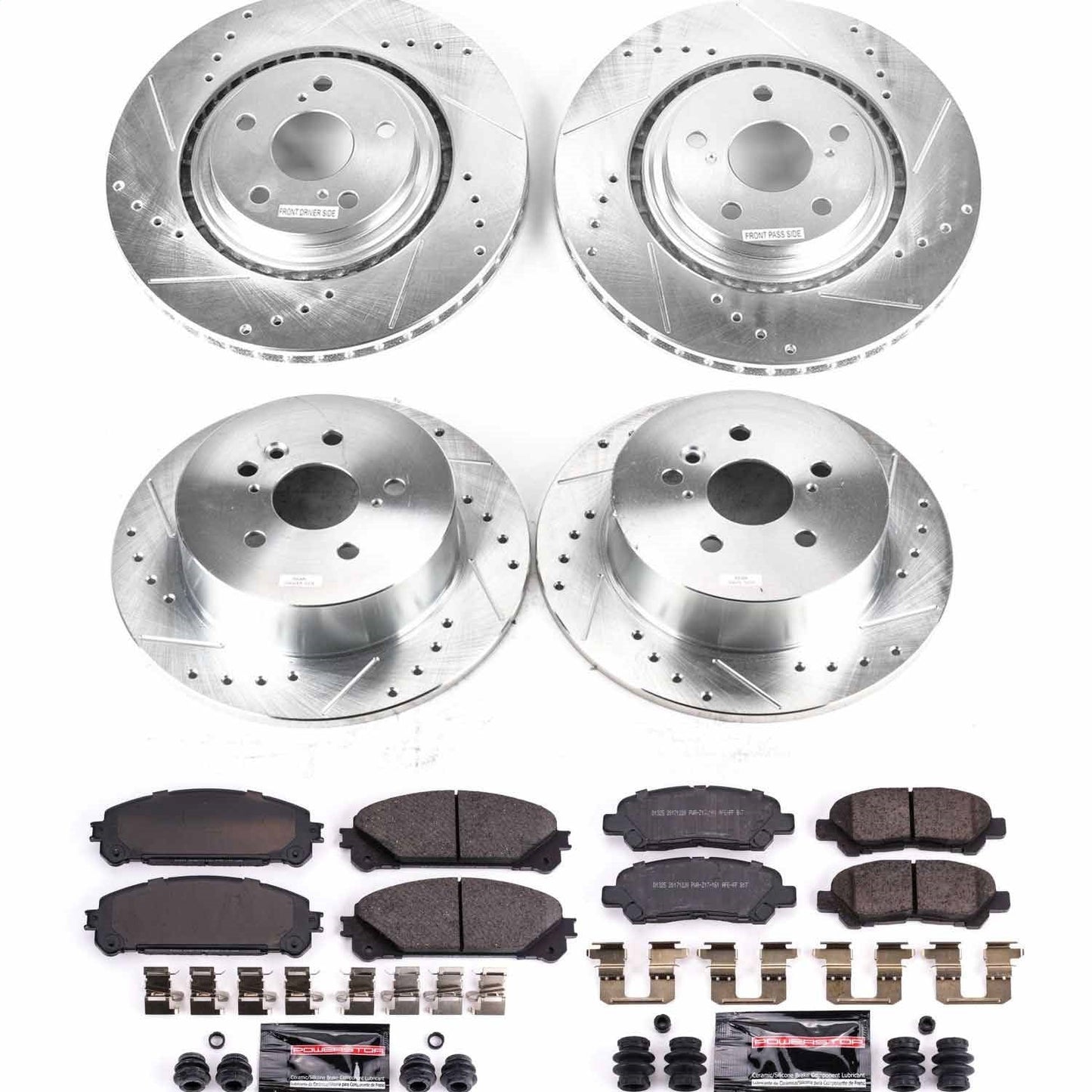 PowerStop Front & Rear Z23 Evolution Sport Brake Kit | Toyota Highlander (08-13) (K4129)
