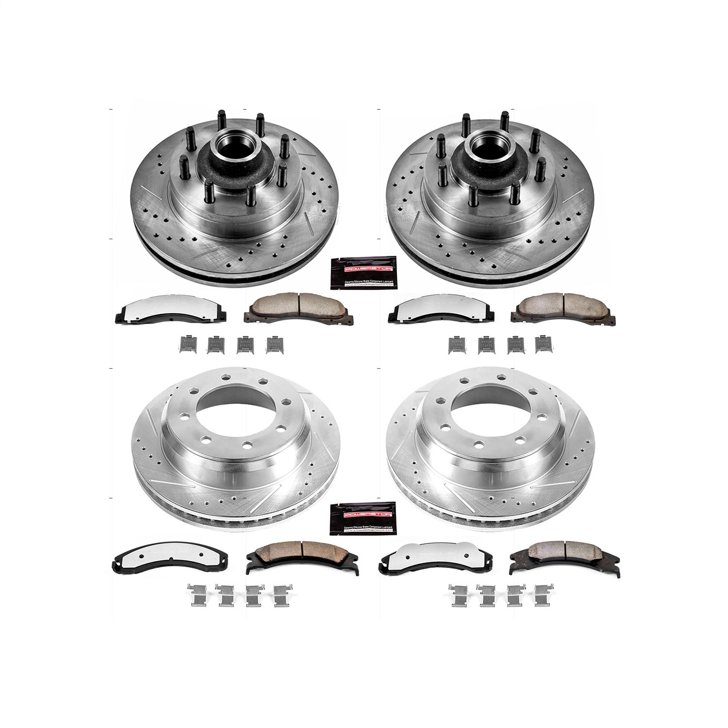 PowerStop Front and Rear Z36 Truck & Tow Brake Kit | Ford E-150 (08-14) (K4131-36)