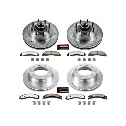PowerStop Front and Rear Z36 Truck & Tow Brake Kit | Ford E-150 (08-14) (K4131-36)