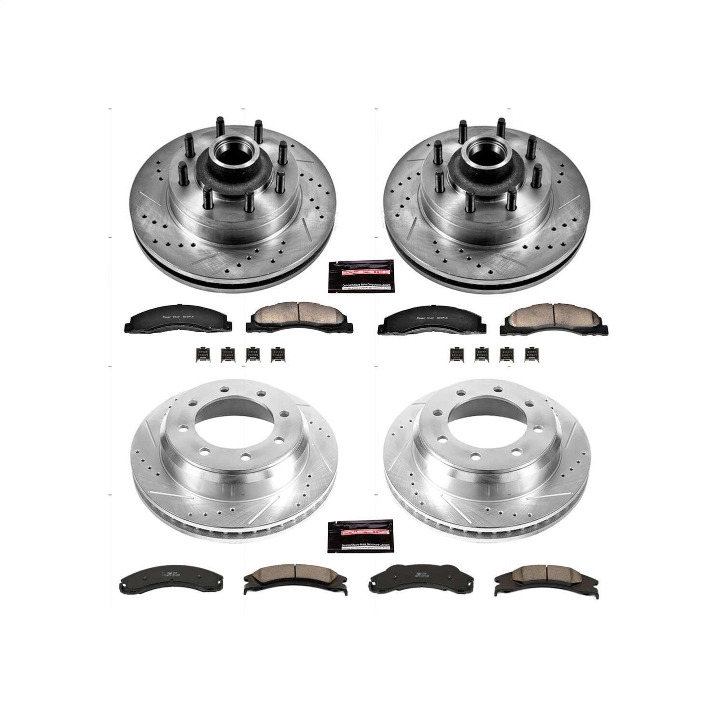 PowerStop Front & Rear Z23 Evolution Brake Kit | Ford E-150 (08-14) (K4131)