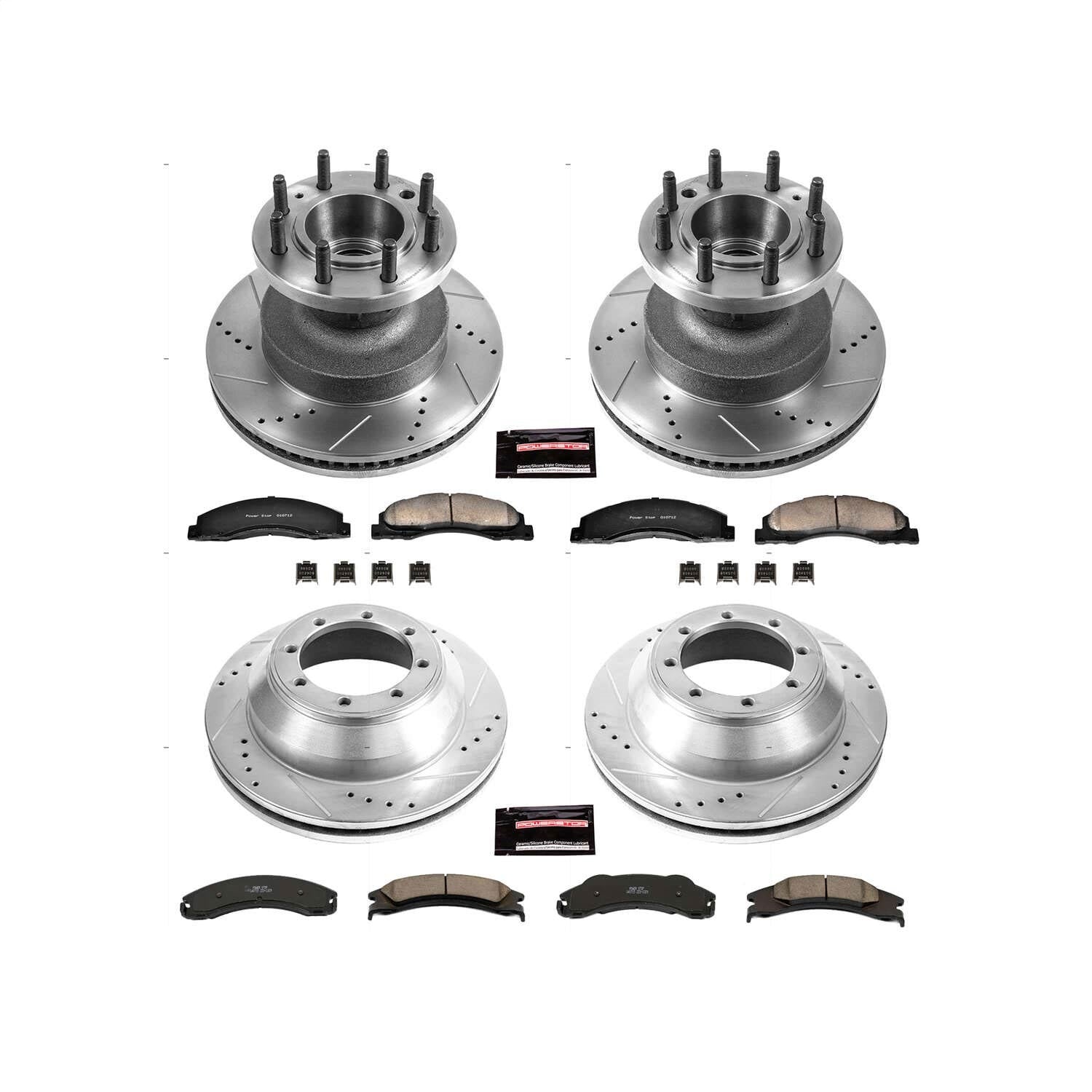 PowerStop Front & Rear Z23 Evolution Brake Kit | Ford E-450 Super Duty (17-18) (K4132)