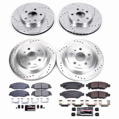 PowerStop Front & Rear Z23 Evolution Sport Brake Kit | Cadillac CTS (08-14) (K4134)