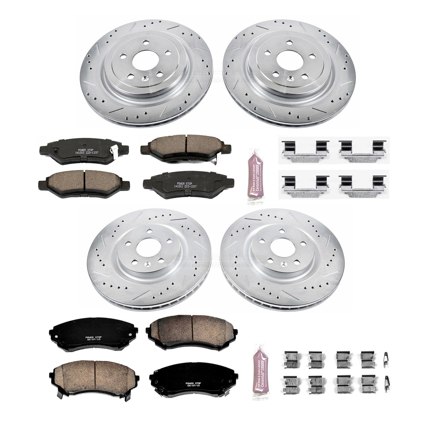 PowerStop Front & Rear Z23 Evolution Sport Brake Kit | Cadillac CTS (08-14) (K4135)