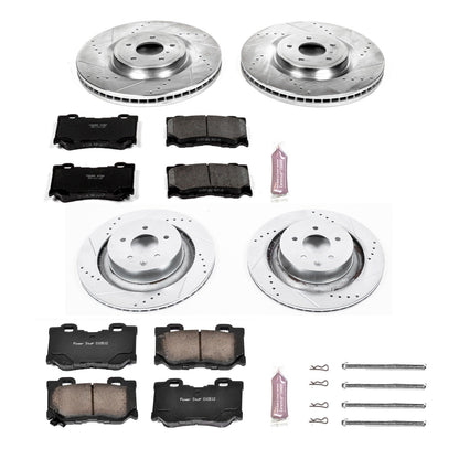PowerStop Front & Rear Z23 Evolution Sport Brake Kit | Infiniti G37 (08-13) (K4138)
