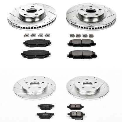 PowerStop Front & Rear Z23 Evolution Sport Brake Kit | Pontiac Vibe (09-10) (K4142)