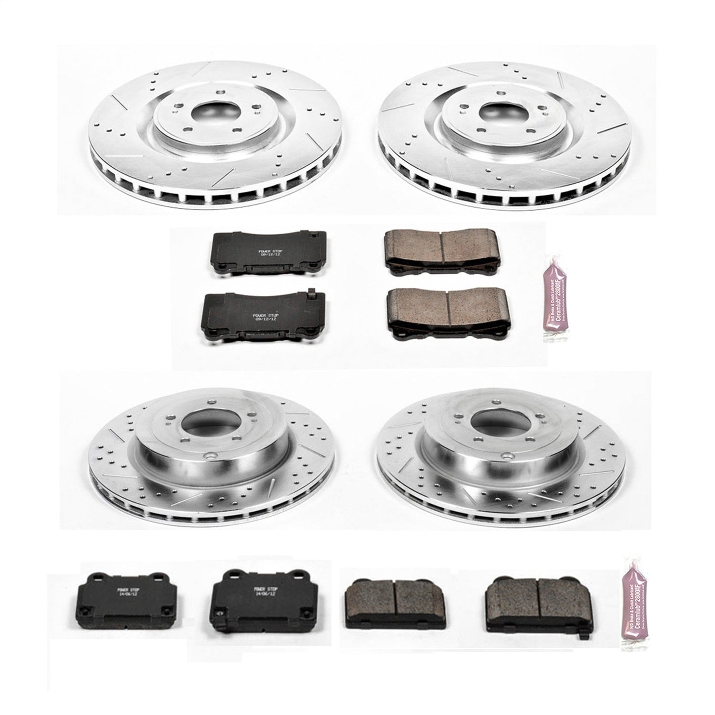PowerStop Front & Rear Z23 Evolution Sport Brake Kit | Mitsubishi Lancer (08-15) (K4145)