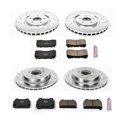 PowerStop Front & Rear Z23 Evolution Sport Brake Kit | Mitsubishi Lancer (08-15) (K4145)