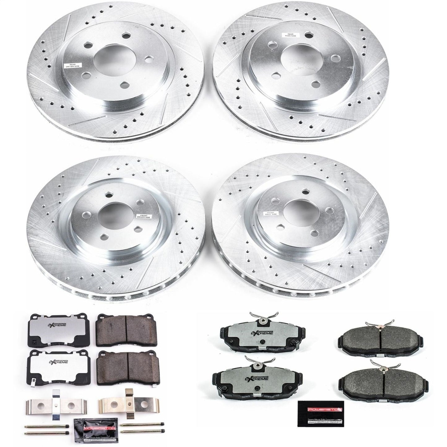 PowerStop Front & Rear Z26 Street Warrior Brake Kit | Ford Mustang (11-14) (K4148-26)