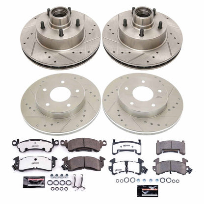 PowerStop Front & Rear Z26 Street Warrior Brake Kit | Pontiac Firebird (79-81) (K4152-26)