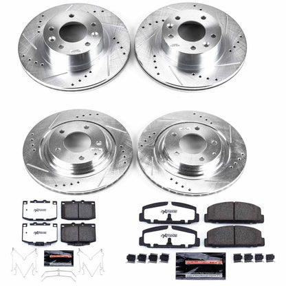 PowerStop Front & Rear Z26 Street Warrior Brake Kit | Mazda RX-7 (93-95) (K4186-26)