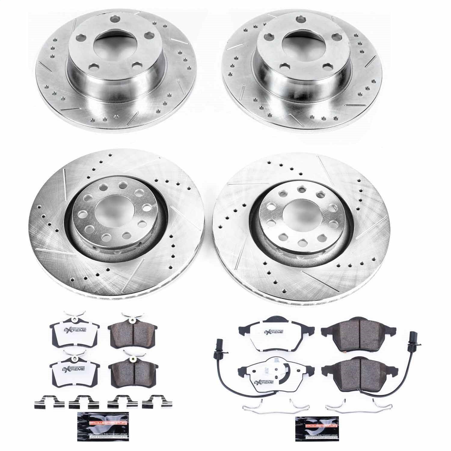 PowerStop Front & Rear Z26 Street Warrior Brake Kit | Audi A6 Quattro (99-04) (K4197-26)
