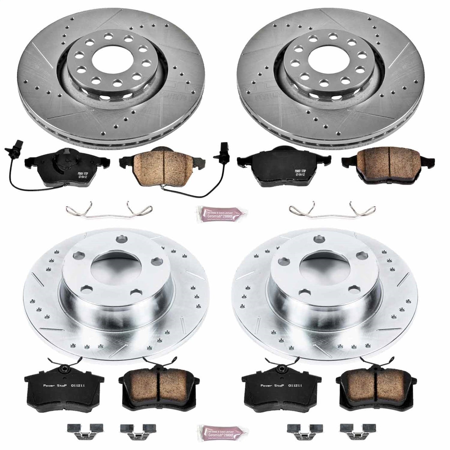 PowerStop Front & Rear Z23 Evolution Sport Brake Kit | Audi A6 Quattro (99-04) (K4197)