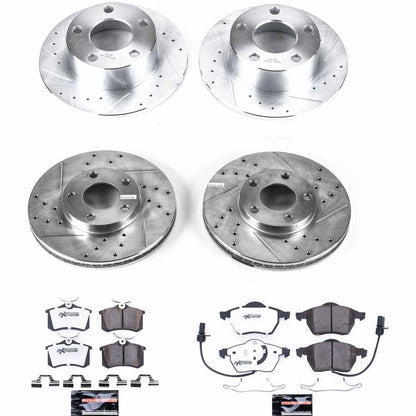 PowerStop Front & Rear Z26 Street Warrior Brake Kit | Volkswagen Passat (98) (K4202-26)
