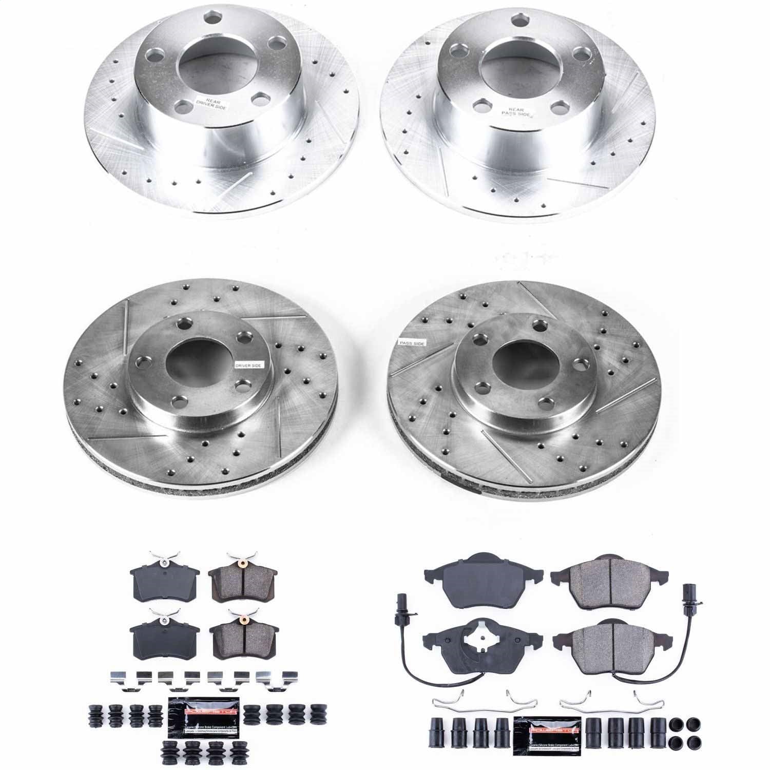 PowerStop Front & Rear Z23 Evolution Sport Brake Kit | Volkswagen Passat (98) (K4202)
