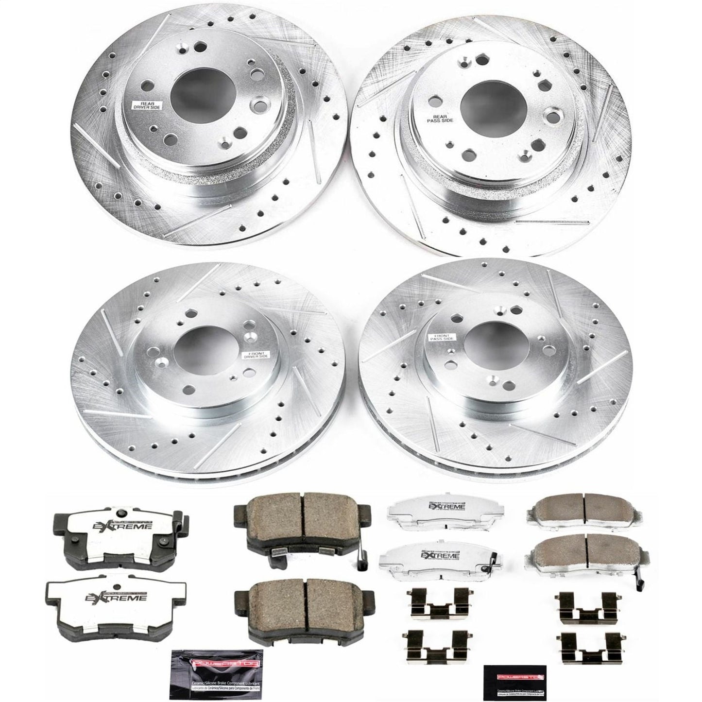PowerStop Front & Rear Z26 Street Warrior Brake Kit | Acura RL (02-04) (K4271-26)