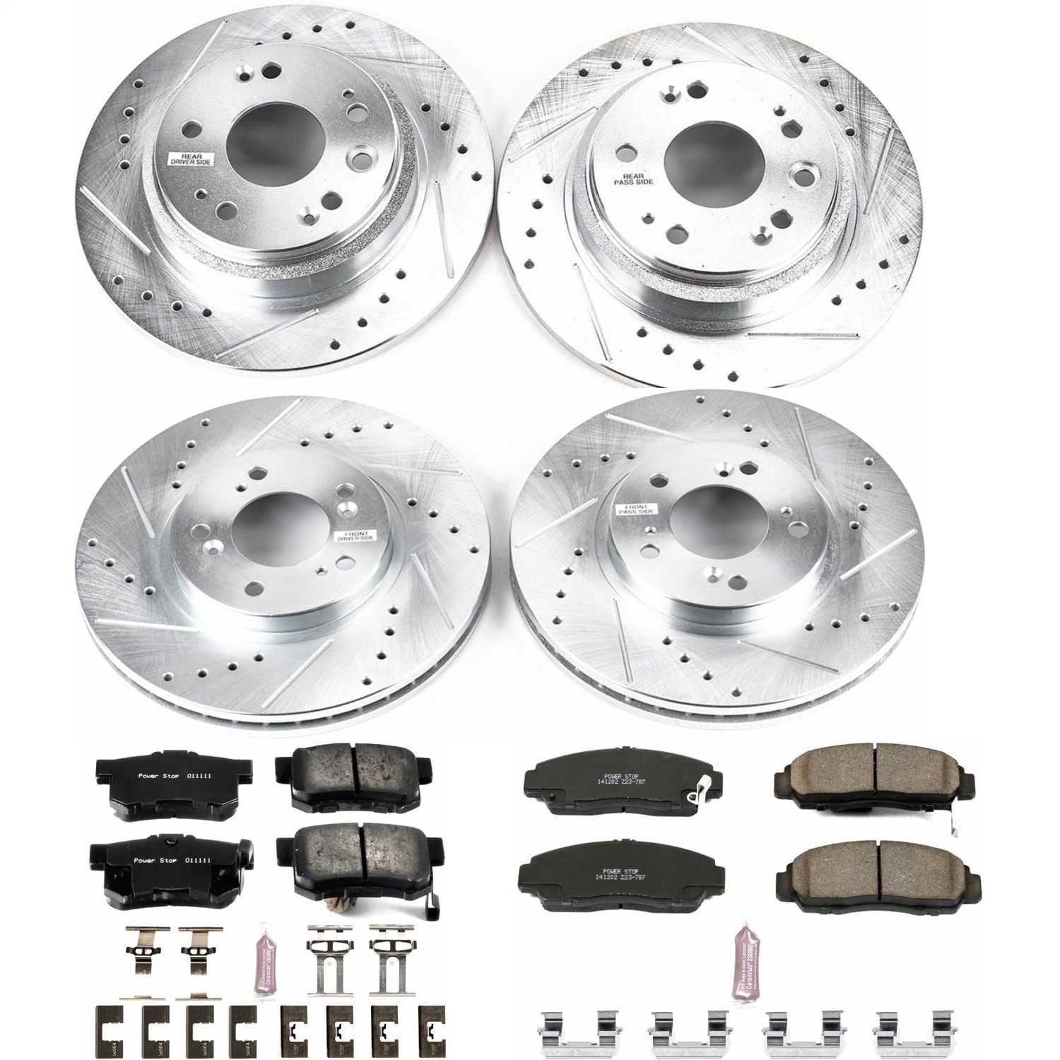 PowerStop Front & Rear Z23 Evolution Sport Brake Kit | Acura RL (02-04) (K4271)