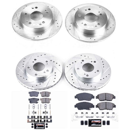 PowerStop Front & Rear Z23 Evolution Sport Brake Kit | Honda Civic (09-11) (K4276)