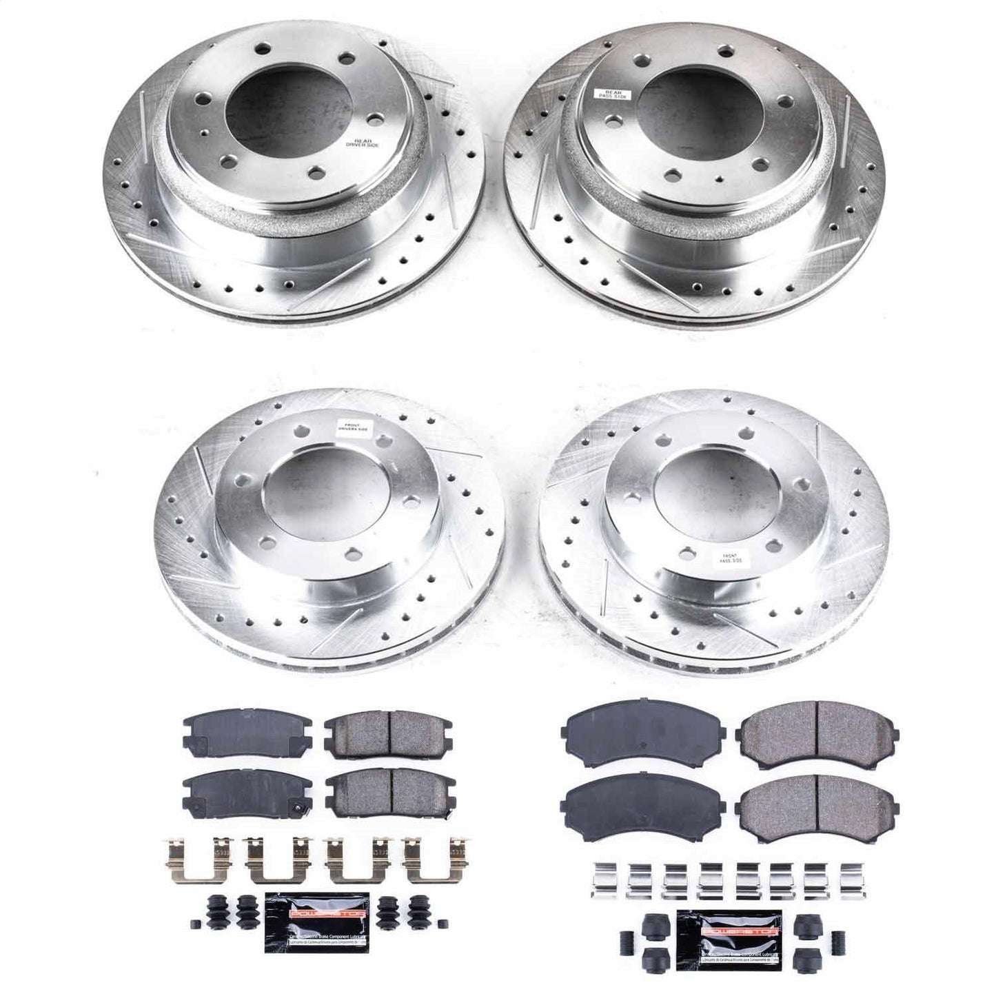 PowerStop Front & Rear Z23 Evolution Sport Brake Kit | Honda Passport (02) (K4311)