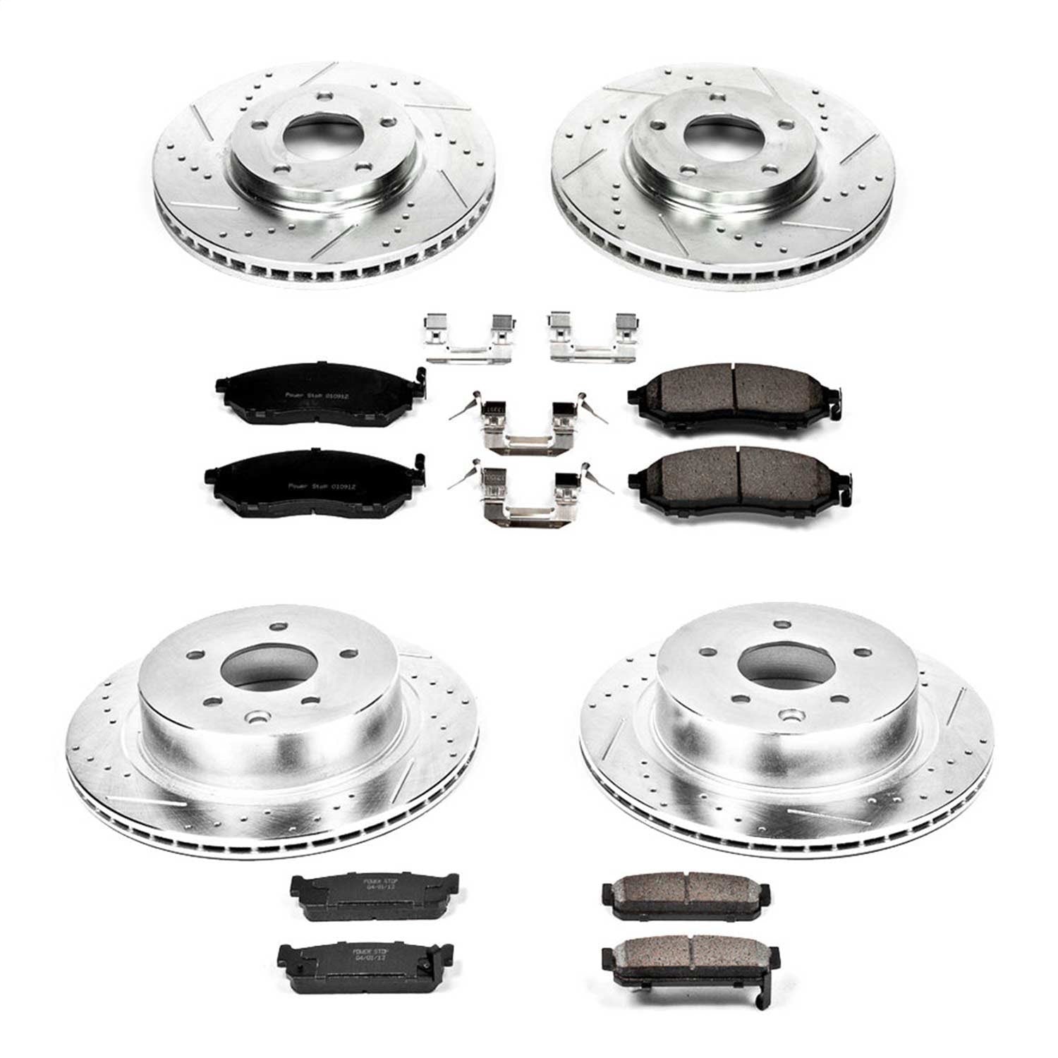 PowerStop Front & Rear Z23 Evolution Sport Brake Kit | Infiniti M45 (03-04) (K4313)