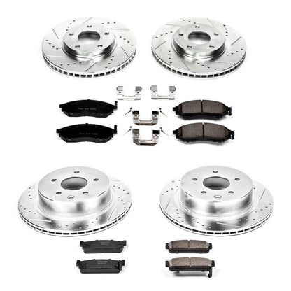 PowerStop Front & Rear Z23 Evolution Sport Brake Kit | Infiniti M45 (03-04) (K4313)
