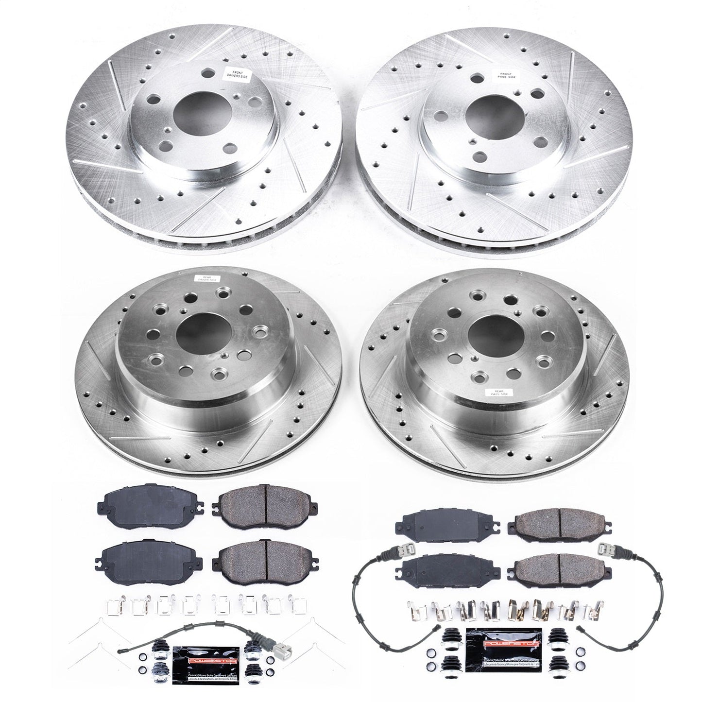 PowerStop Front & Rear Z23 Evolution Sport Brake Kit | Lexus LS400 (93-94) (K4335)