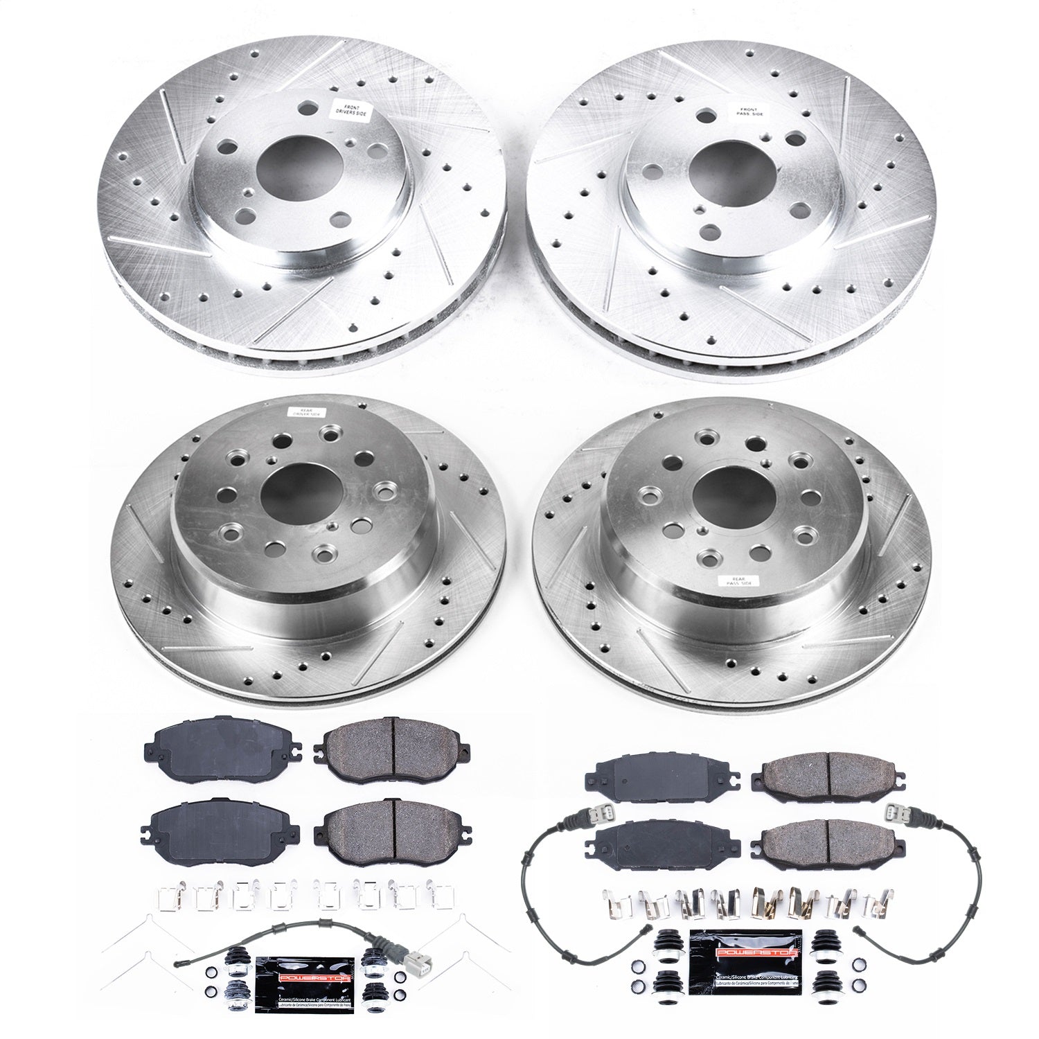 PowerStop Front & Rear Z23 Evolution Sport Brake Kit | Lexus LS400 (93-94) (K4335)