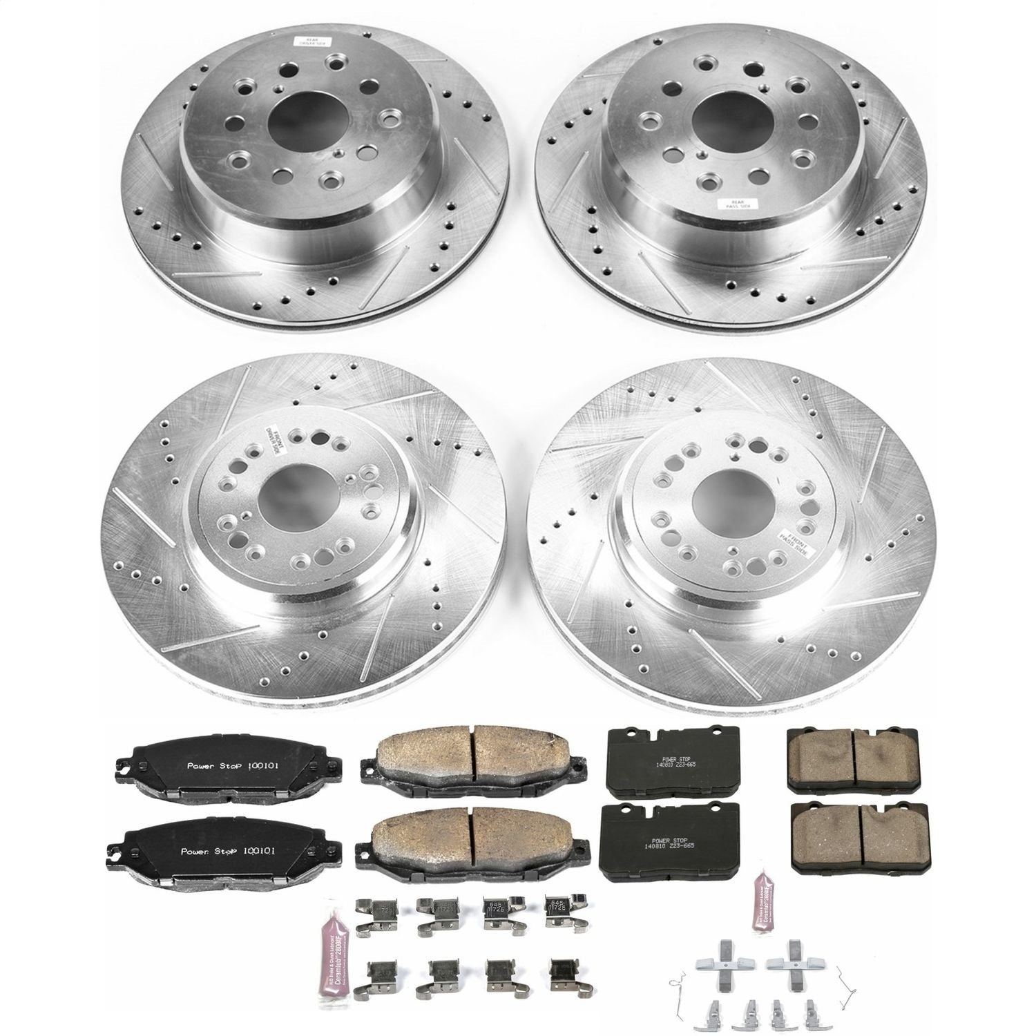 PowerStop Front & Rear Z23 Evolution Sport Brake Kit | Lexus LS400 (95-00) (K4337)