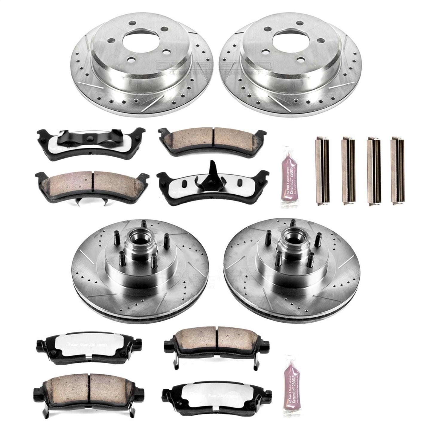 PowerStop Front & Rear Z36 Truck & Tow Brake Kit | Ford Explorer (01-02) (K4356-36)
