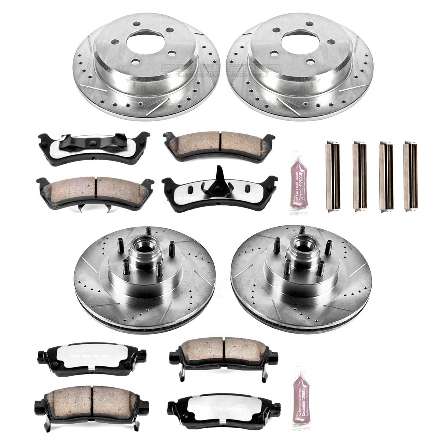 PowerStop Front & Rear Z36 Truck & Tow Brake Kit | Ford Explorer (01-02) (K4356-36)