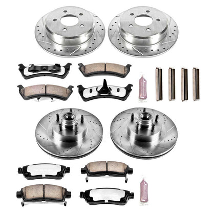 PowerStop Front & Rear Z36 Truck & Tow Brake Kit | Ford Explorer (01-02) (K4356-36)