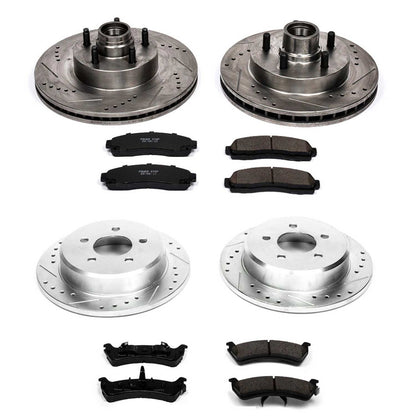 PowerStop Front & Rear Z23 Evolution Sport Brake Kit | Ford Explorer (01-02) (K4356)
