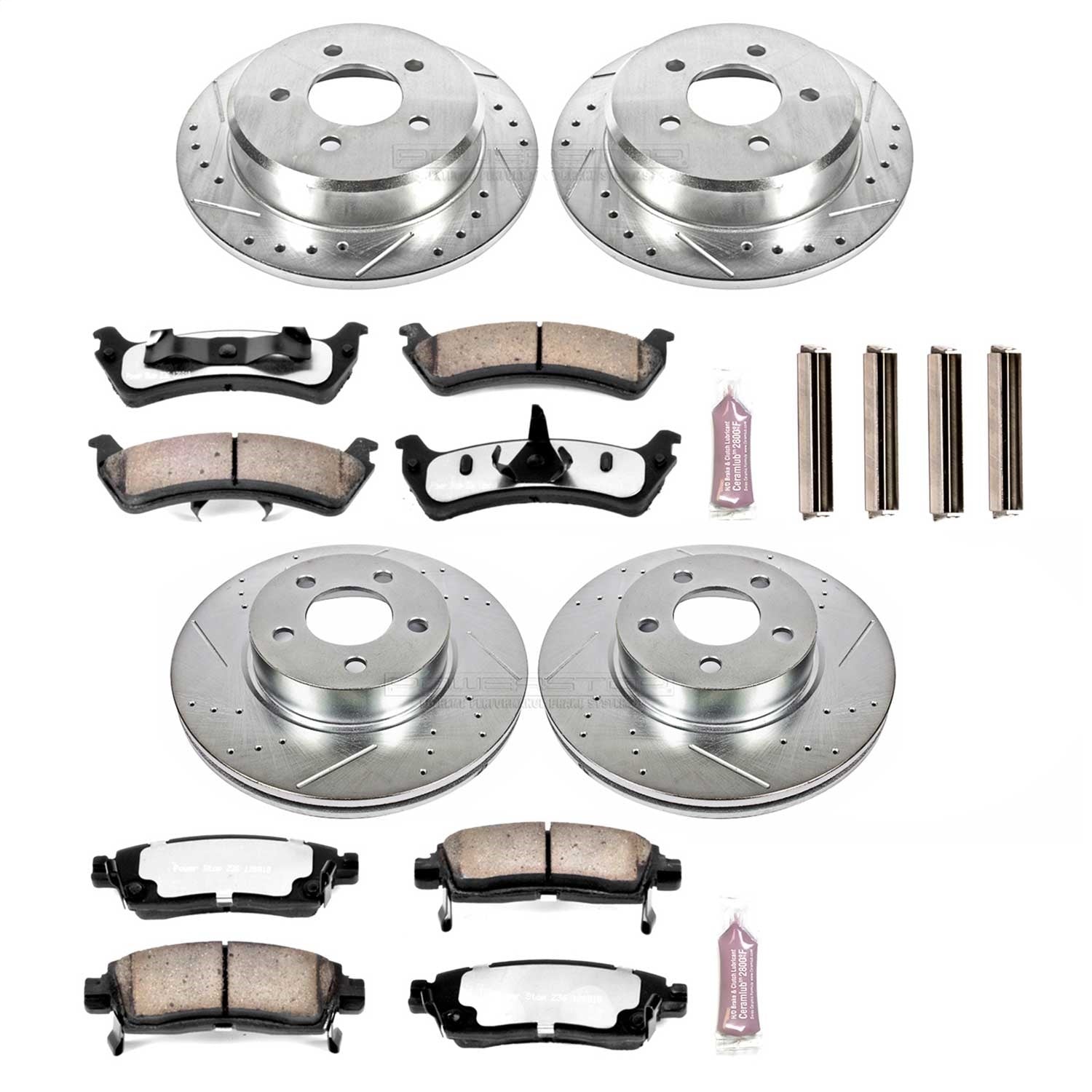 PowerStop Front & Rear Z36 Truck & Tow Brake Kit | Ford Explorer (01-02) (K4357-36)