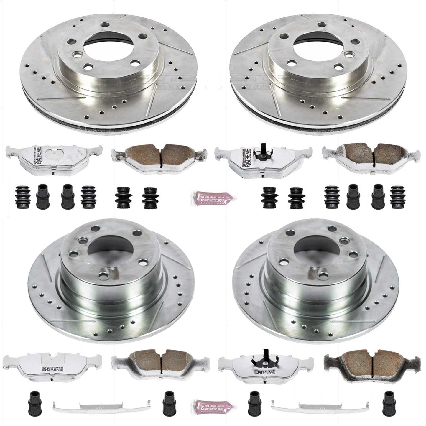 PowerStop Front & Rear Z26 Street Warrior Brake Kit | BMW Z4 (03-05) (K4371-26)